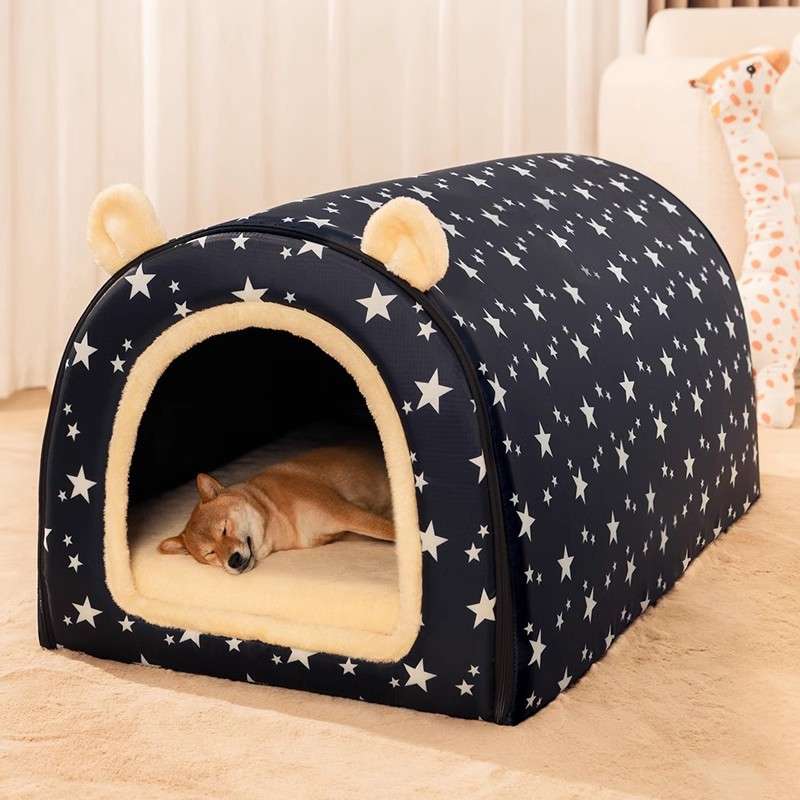 ペットマット 犬用 ふわもこ星空ハウスマット