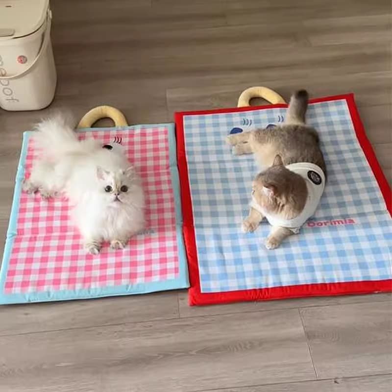 ペットマット ふわもこ顔つきおやすみマット