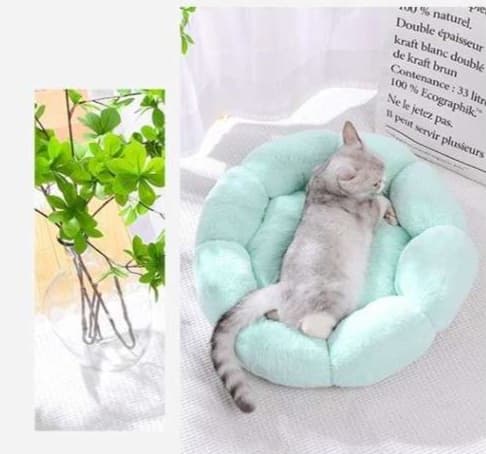 ペットマット 猫用もこもこフラワーベッド