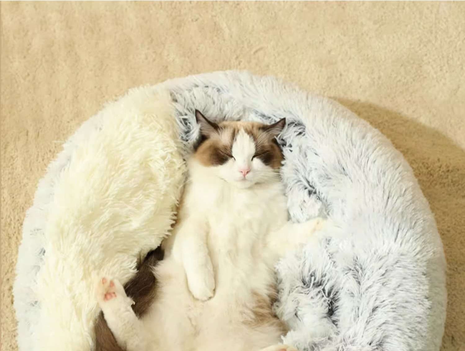 ペットマット 猫用ふわもこ贅沢ペットベッド