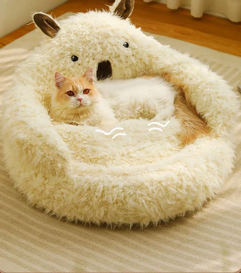 ペットマット 犬猫兼用 もこもこクマさんベッド