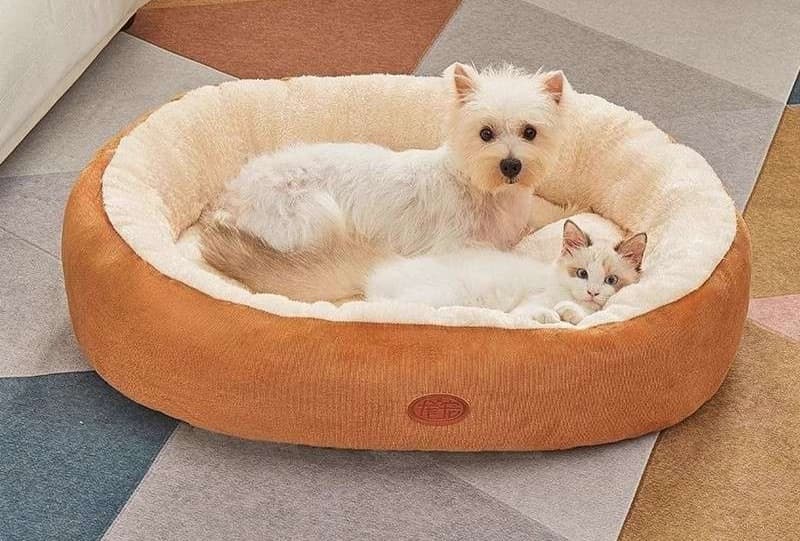 ペットマット 犬猫兼用もこもこペットベッド 深型保温マット