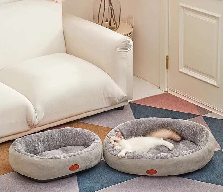 ペットマット 犬猫兼用もこもこペットベッド 深型保温マット