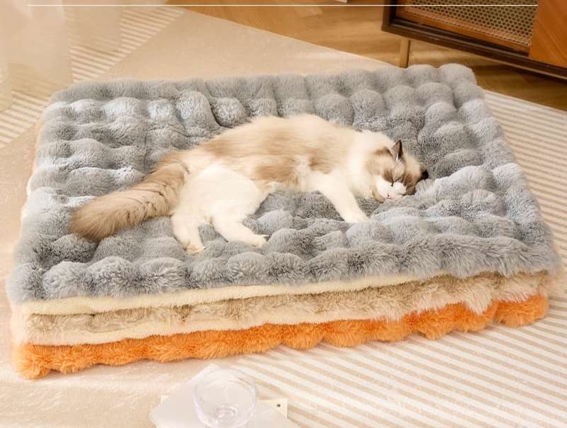 ペットマット 犬猫兼用もふもふリッチペットクッション