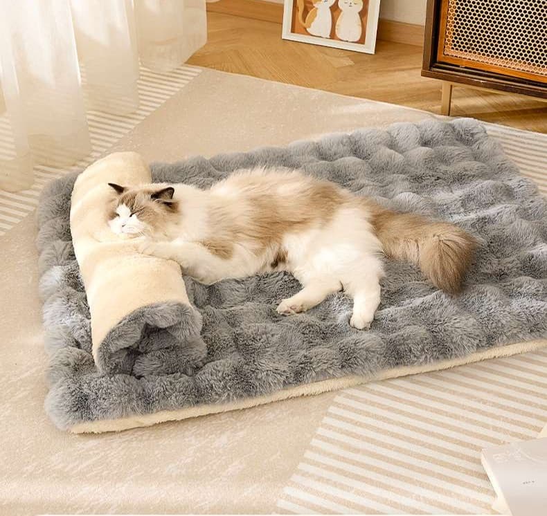 ペットマット 犬猫兼用もふもふリッチペットクッション