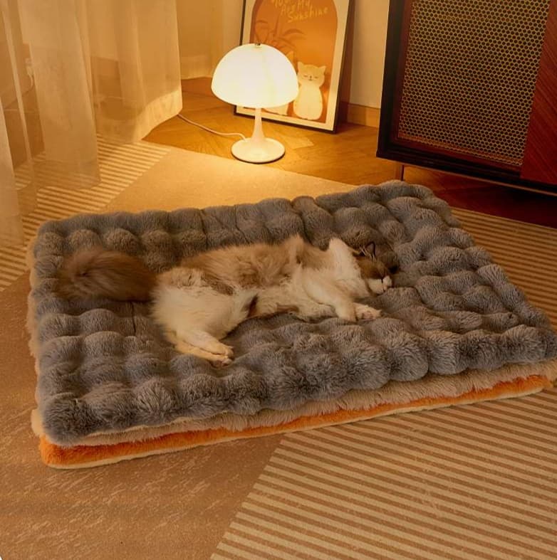 ペットマット 犬猫兼用もふもふリッチペットクッション