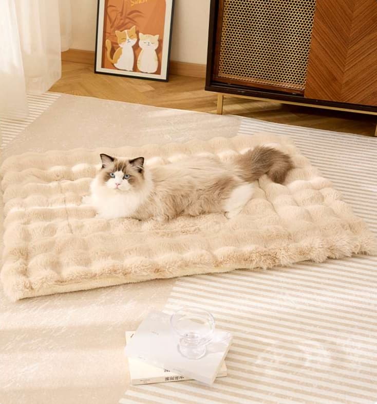 ペットマット 犬猫兼用もふもふリッチペットクッション