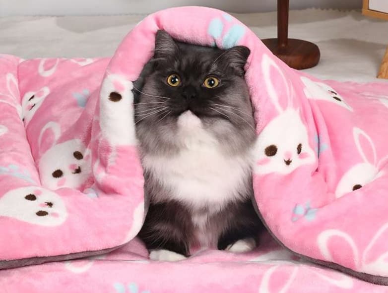 ペットマット 猫用 ふかふか三層構造 あったかマット