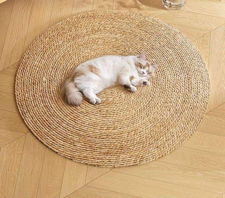 ペットマット 猫用 天然蒲草の癒しマット
