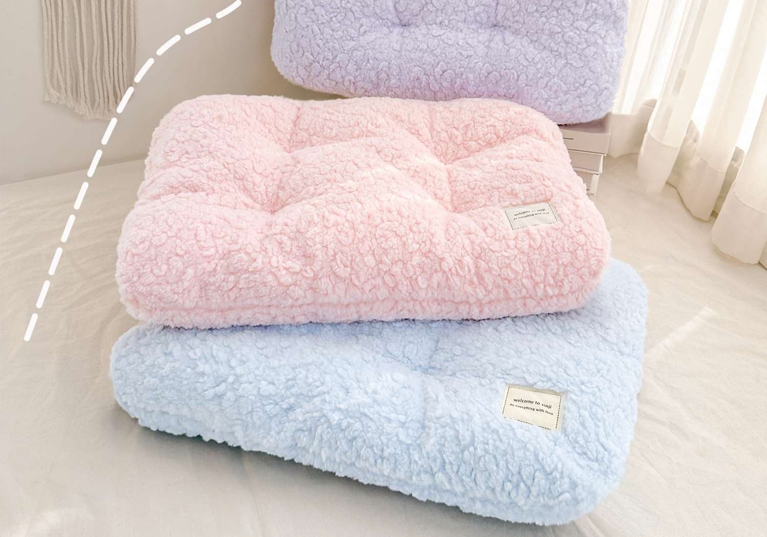 ペットマット 猫用 もこもこウールマット