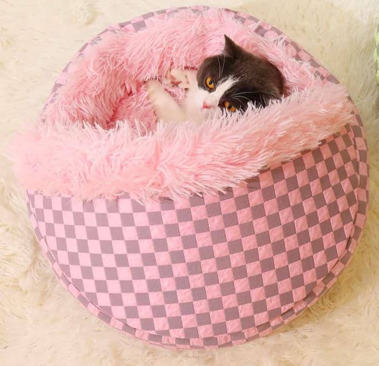 ペットマット 猫用 ふかふかドーム型ベッド