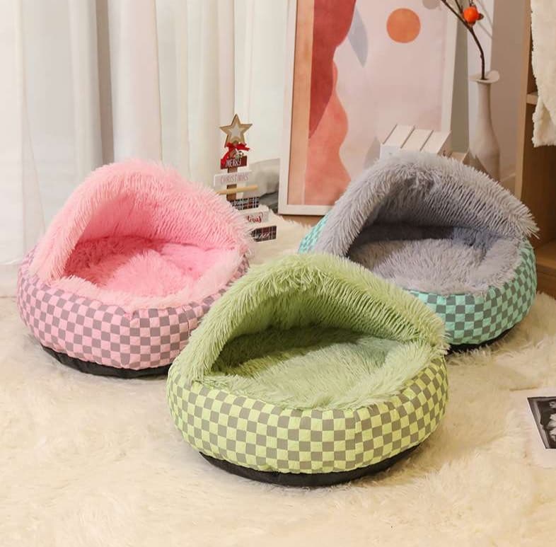 ペットマット 猫用 ふかふかドーム型ベッド