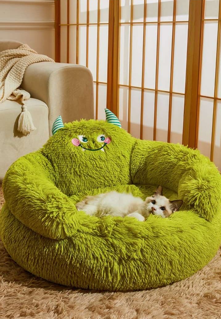 ペットマット 犬猫兼用 もこもこモンスターベッド