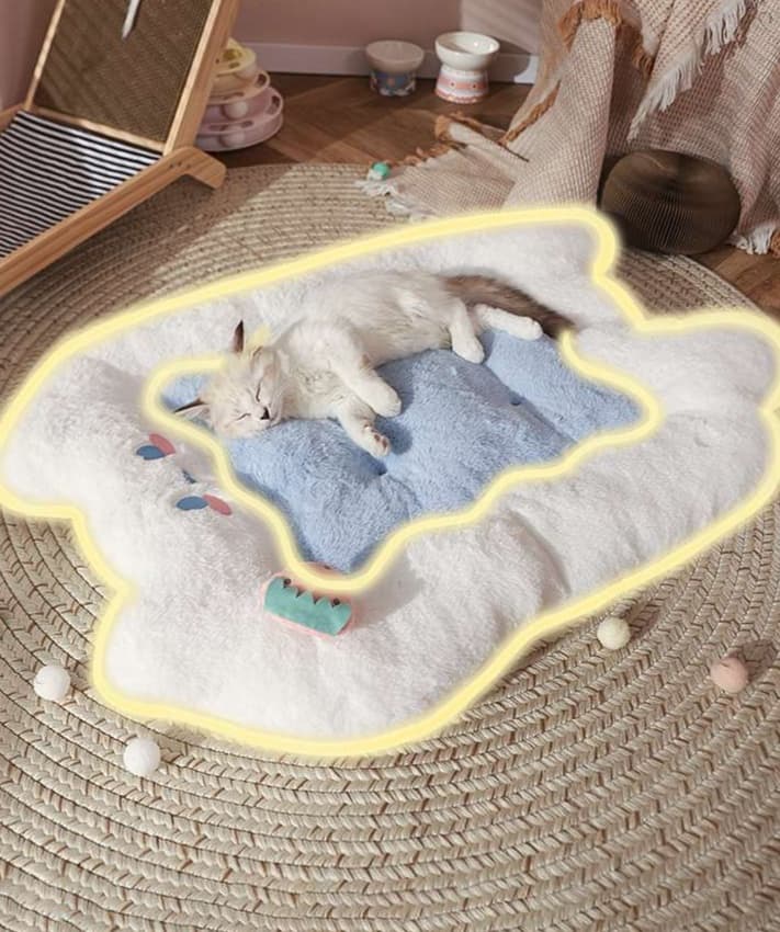 ペットマット 猫用 もこもこクラウドマット