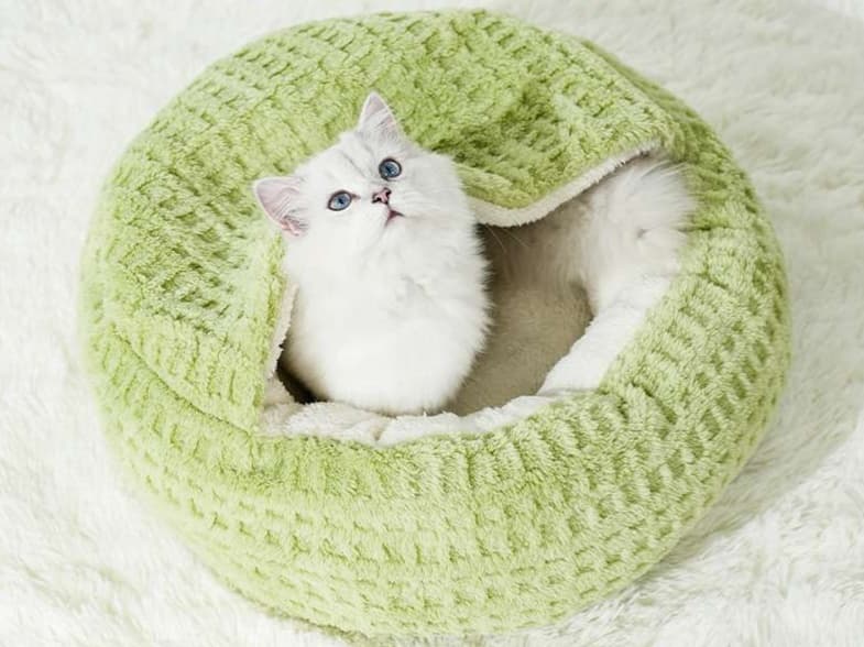 ペットマット 猫用 もこもこドーム型マット