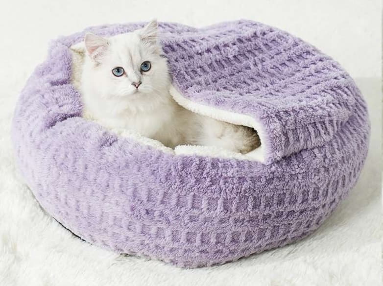 ペットマット 猫用 もこもこドーム型マット