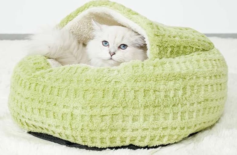 ペットマット 猫用 もこもこドーム型マット