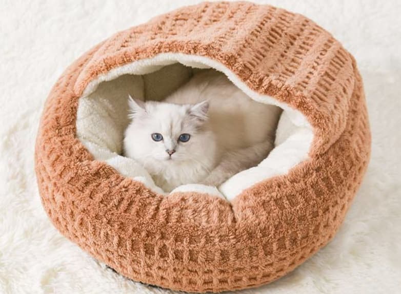 ペットマット 猫用 もこもこドーム型マット