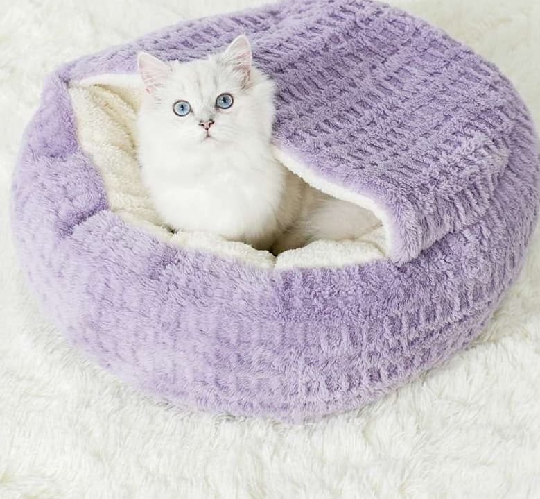 ペットマット 猫用 もこもこドーム型マット