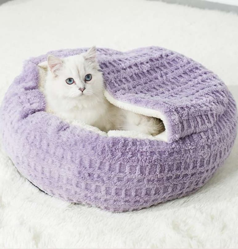 ペットマット 猫用 もこもこドーム型マット