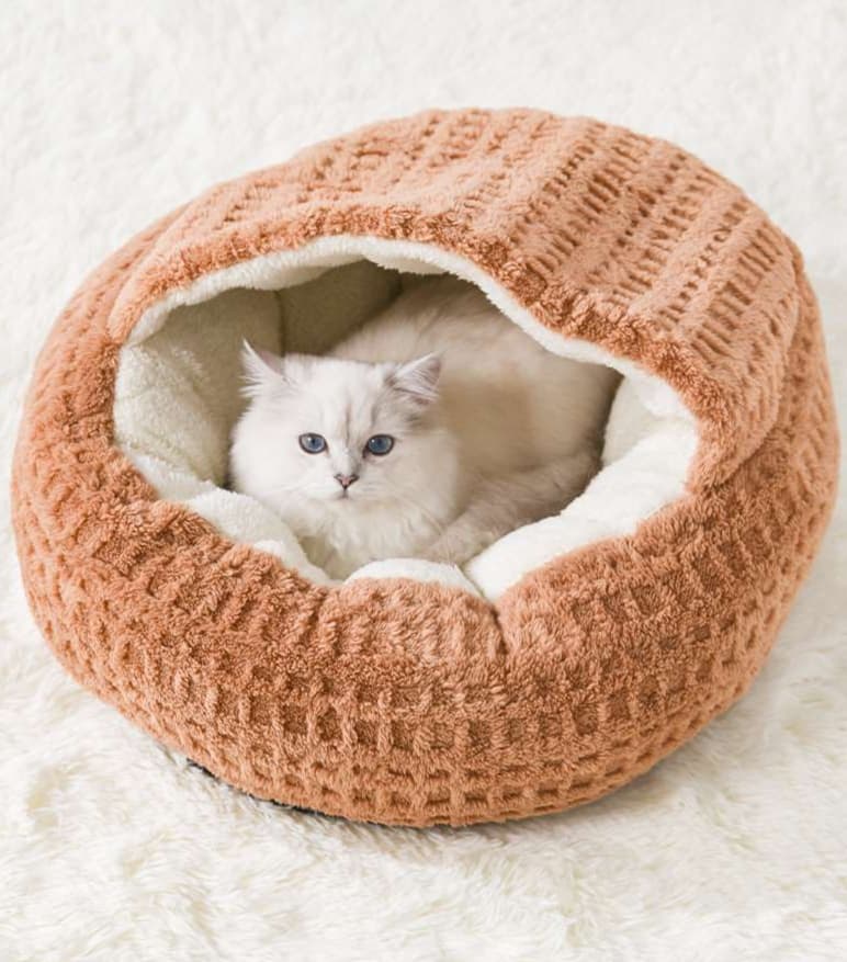 ペットマット 猫用 もこもこドーム型マット