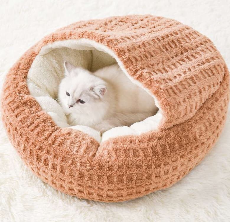 ペットマット 猫用 もこもこドーム型マット