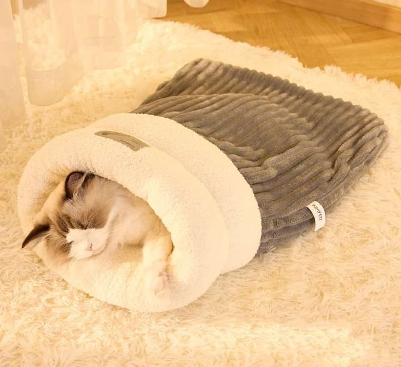 ペットマット 猫用 もぐりん寝袋マット