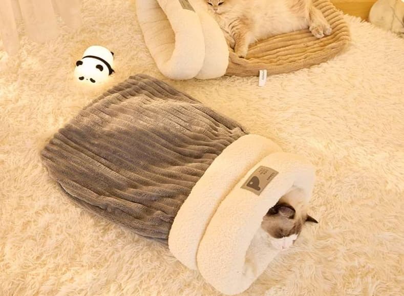 ペットマット 猫用 もぐりん寝袋マット