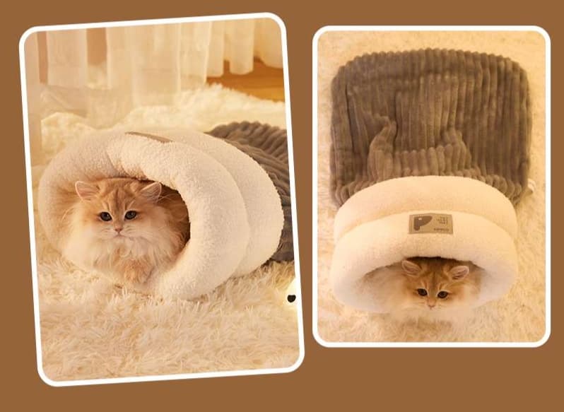 ペットマット 猫用 もぐりん寝袋マット