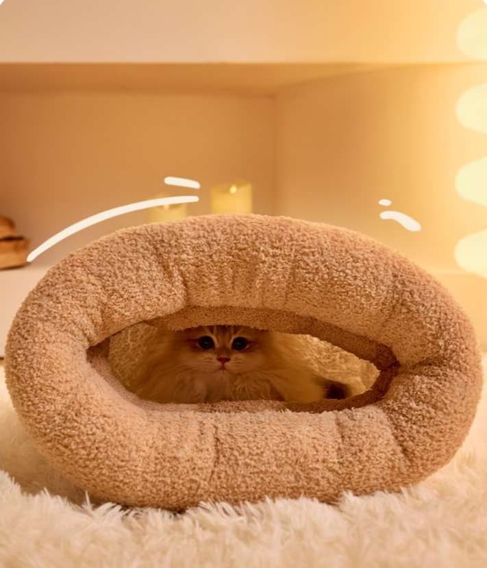 ペットマット 猫用 もぐりん寝袋マット