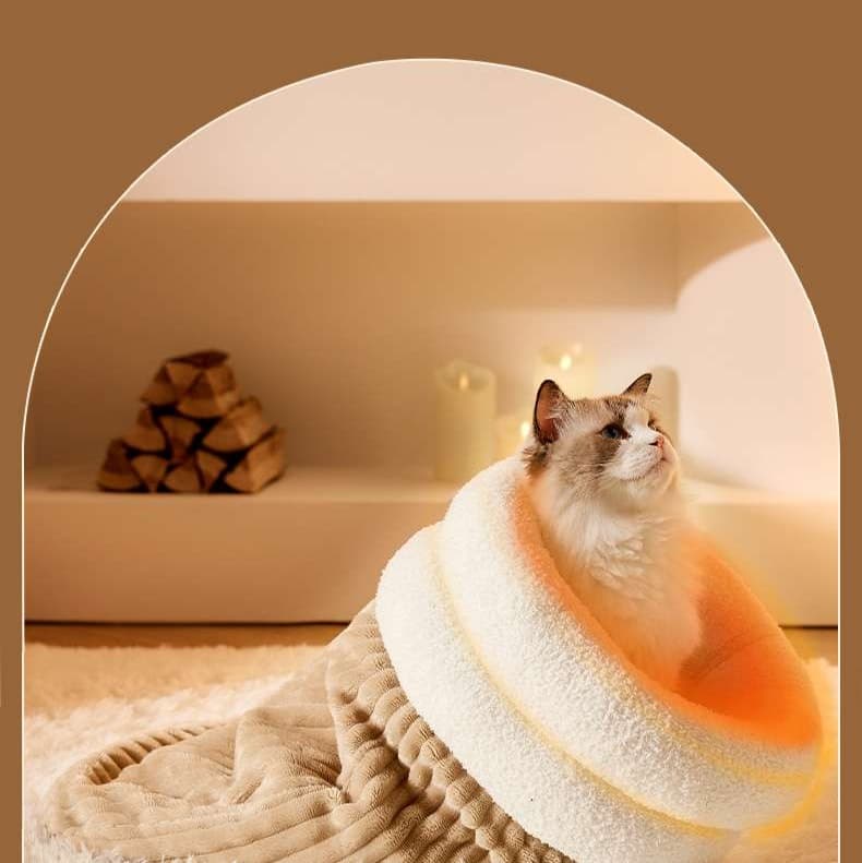 ペットマット 猫用 もぐりん寝袋マット
