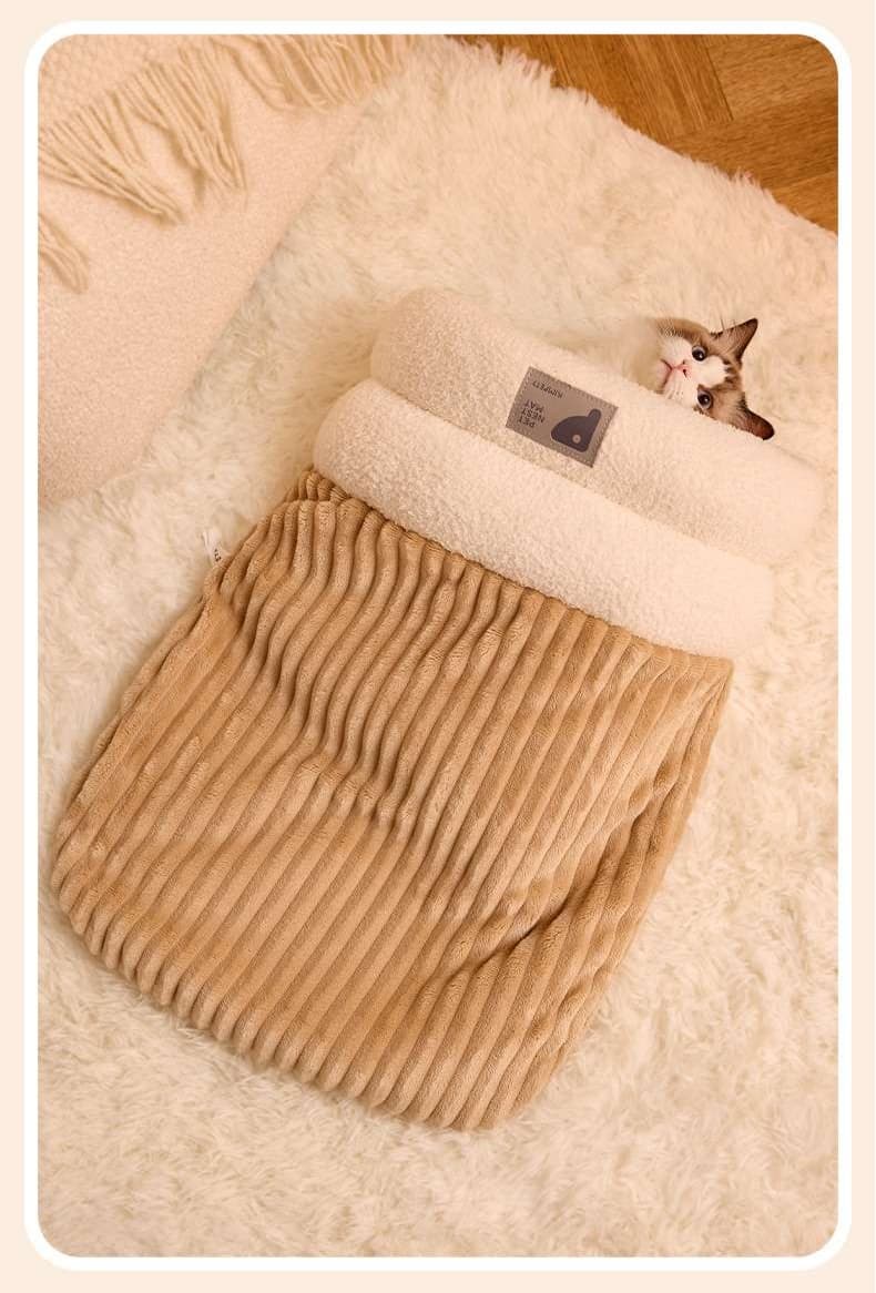 ペットマット 猫用 もぐりん寝袋マット