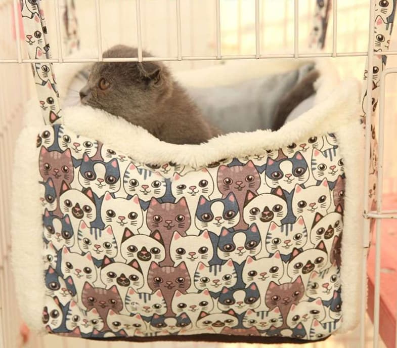 ペットマット 猫用 ふわもこ吊り下げ式ベッド