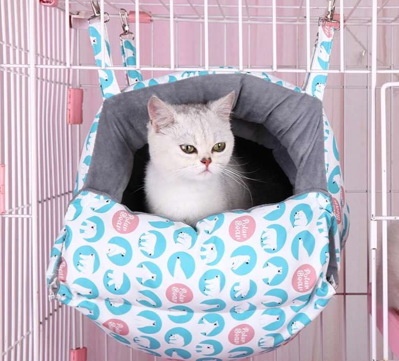 ペットマット 猫用 ふわもこ吊り下げ式ベッド