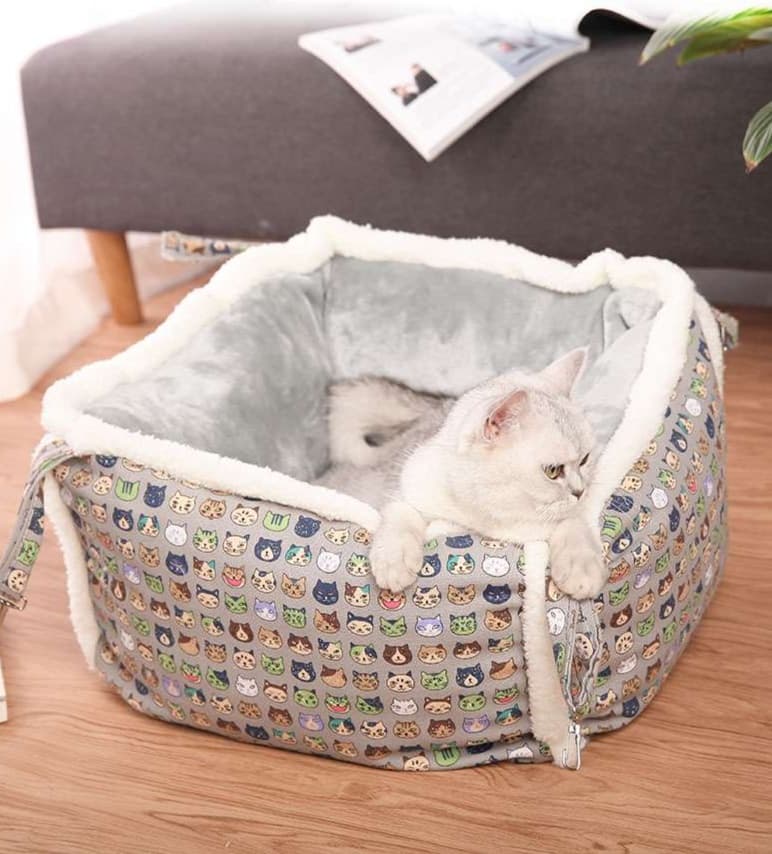 ペットマット 猫用 ふわもこ吊り下げ式ベッド