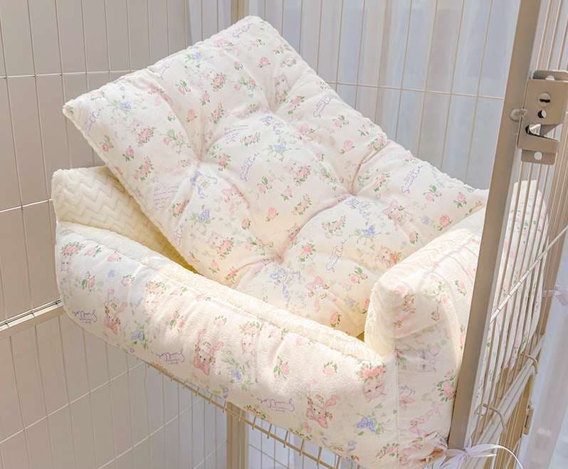 ペットマット 猫用 リボン付きお姫様ペットソファー