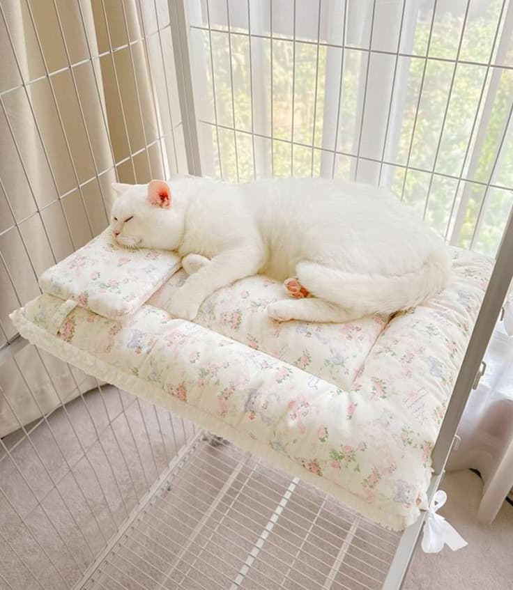 ペットマット 猫用 リボン付きお姫様ペットソファー