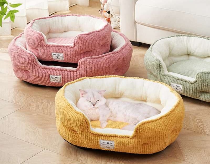 ペットマット 猫用 ふわもこ贅沢おやすみベッド