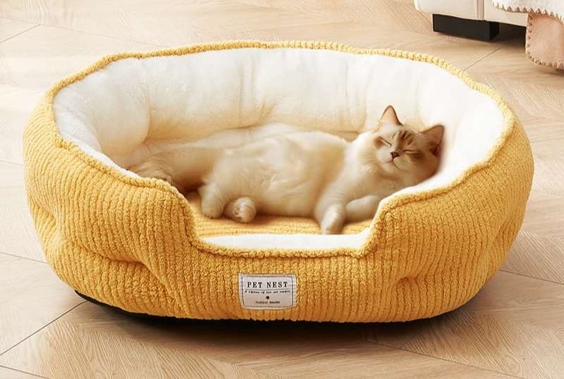 ペットマット 猫用 ふわもこ贅沢おやすみベッド
