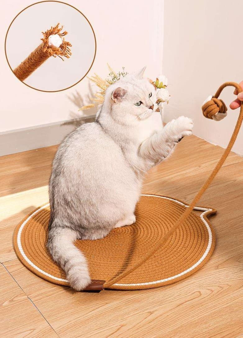 ペットマット 猫用 高級ロープ型おくつろぎマット