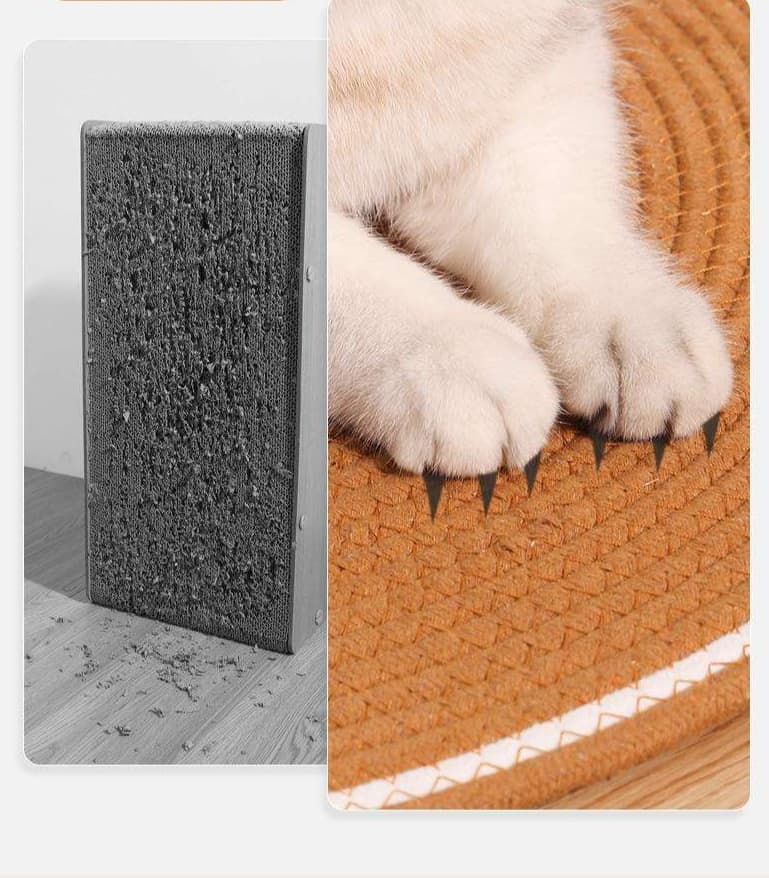 ペットマット 猫用 高級ロープ型おくつろぎマット