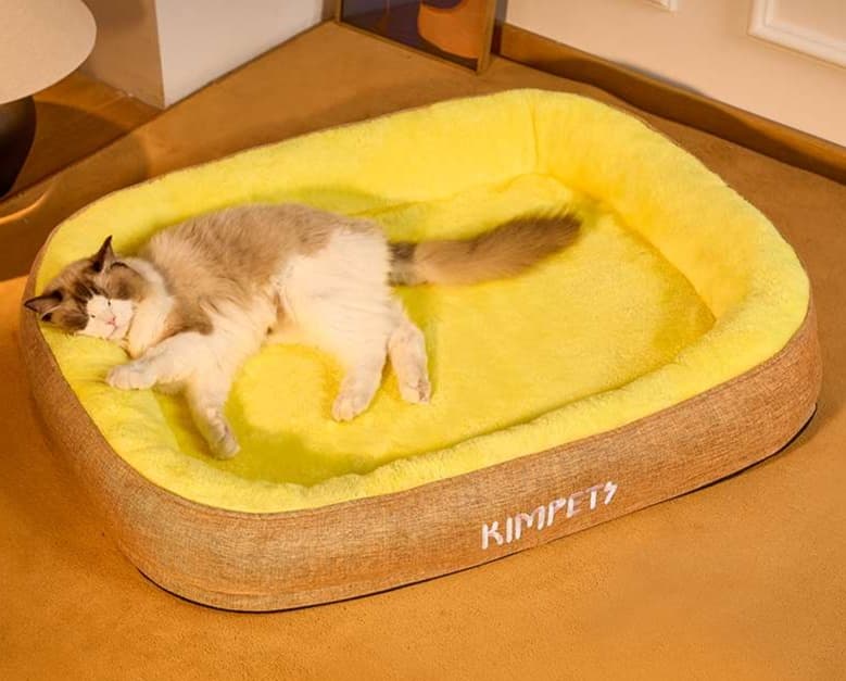 ペットマット 猫用 もふもふ包み込みペットクッション