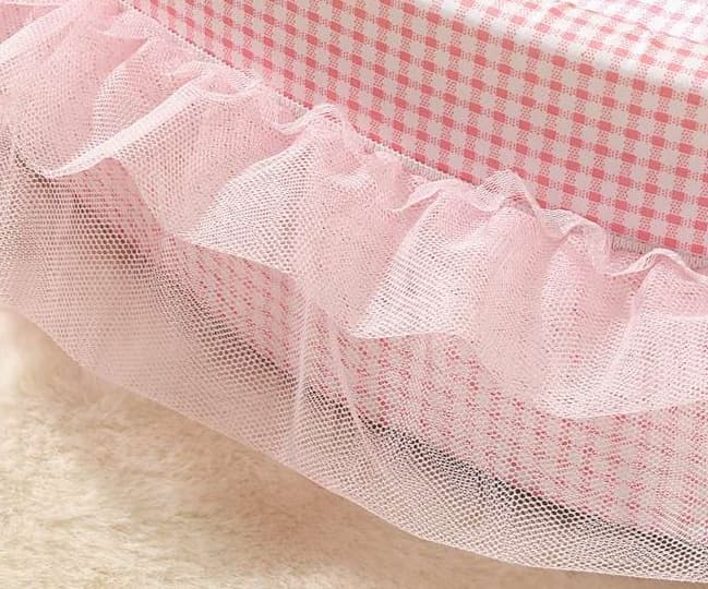 ペットマット 猫用ふんわりチュール付きペットベッド