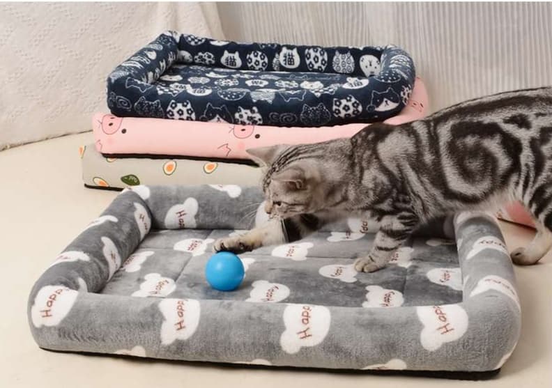 ペットマット 猫用 ひんやり涼感ラタンマット