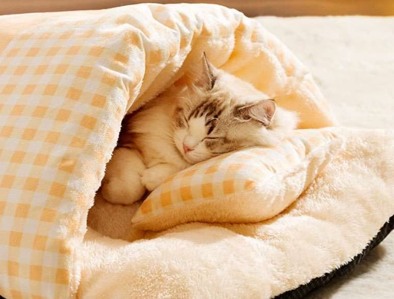 ペットマット 猫用 もぐりこみ寝袋マット