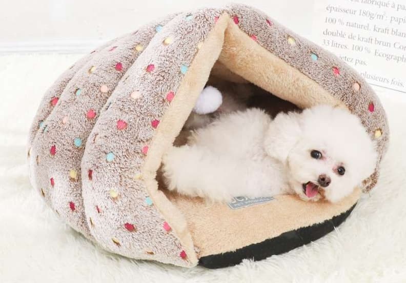ペットマット 犬用 もこもこドーム型ペットベッド