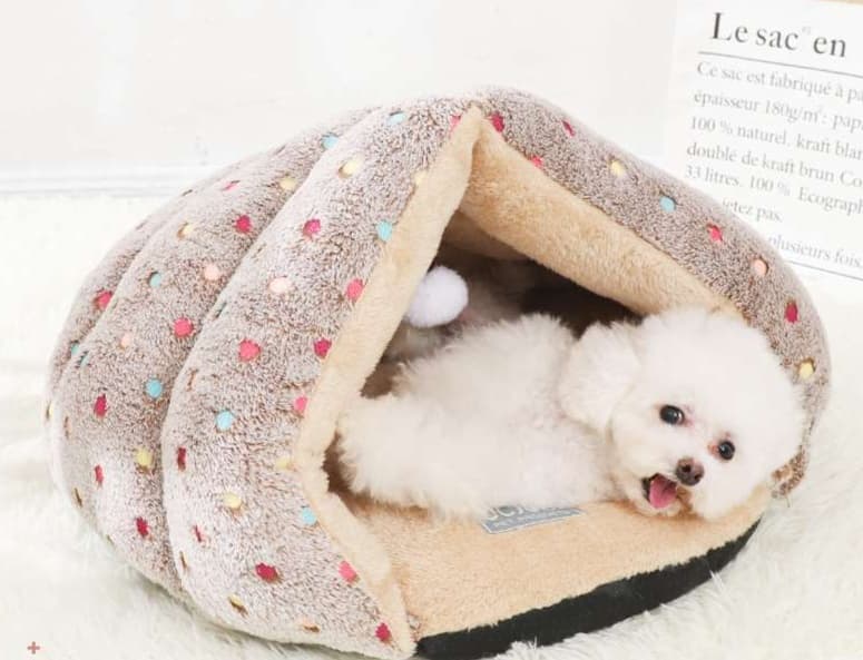 ペットマット 犬用 もこもこドーム型ペットベッド