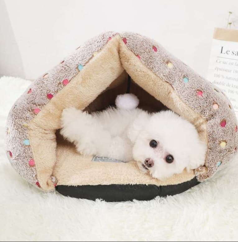 ペットマット 犬用 もこもこドーム型ペットベッド