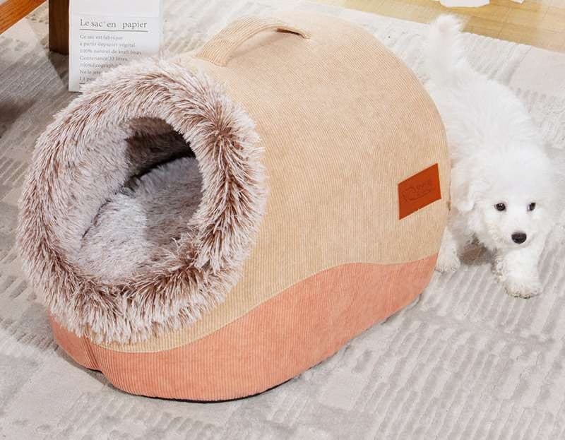 ペットマット 犬用 もこもこドーム型ペットベッド