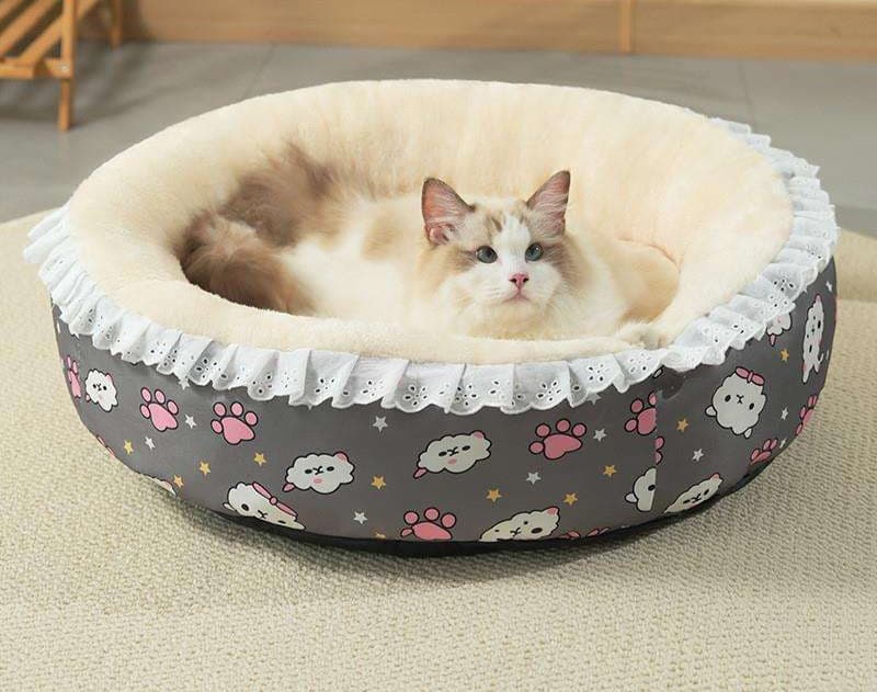 ペットマット 犬用 ふんわり贅沢レース付きベッド